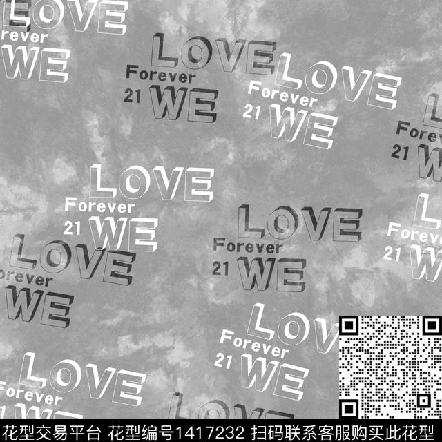 字母扎染华亿平台男装传统印花华亿平台下载（图片编号: 1417232） - 瓦栏（Walan）