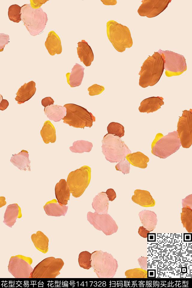 休闲年轻女性波点数码印花华亿平台下载（图片编号: 1417328） - 瓦栏（Walan）