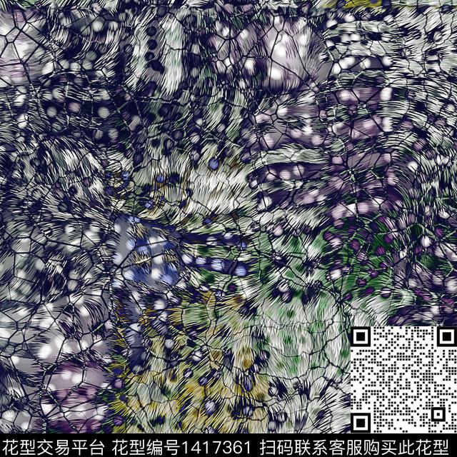 线条几何纹理数码印花华亿平台下载（图片编号: 1417361） - 瓦栏（Walan）