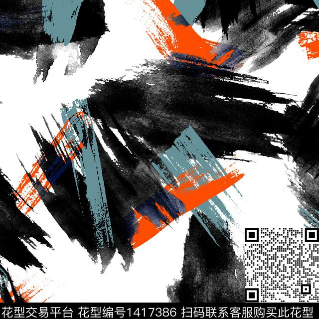 纸印花几何大牌风传统印花华亿平台下载（图片编号: 1417386） - 瓦栏（Walan）