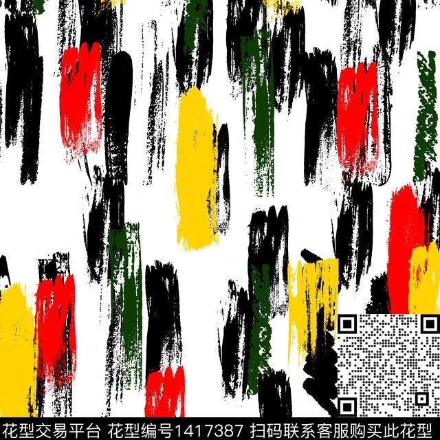 纸印花几何大牌风传统印花华亿平台下载（图片编号: 1417387） - 瓦栏（Walan）