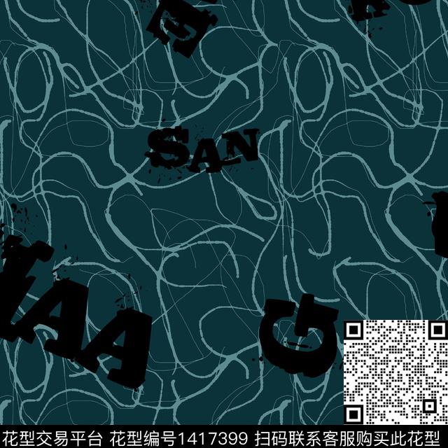 纸印花几何大牌风传统印花华亿平台下载（图片编号: 1417399） - 瓦栏（Walan）