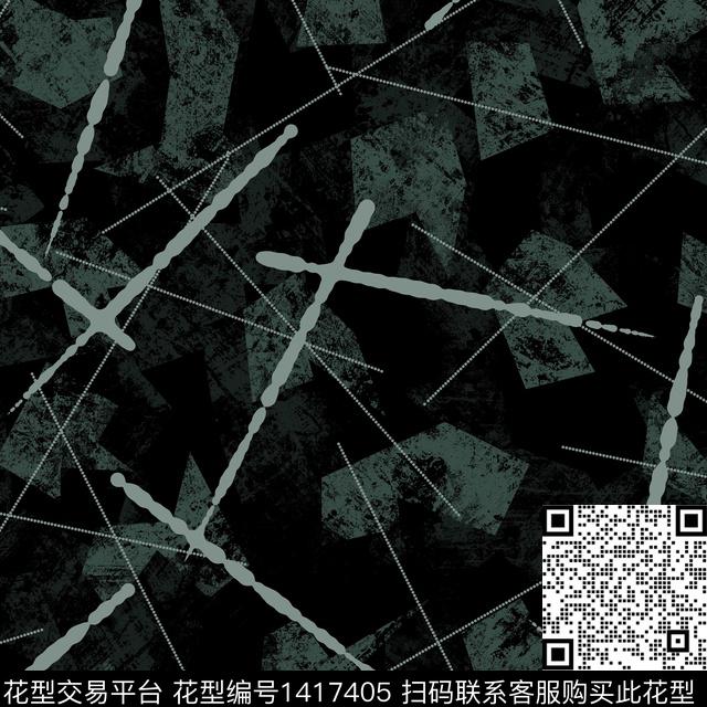 纸印花几何大牌风传统印花华亿平台下载（图片编号: 1417405） - 瓦栏（Walan）