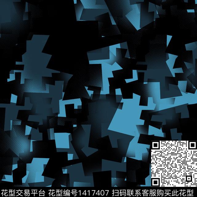 纸印花几何大牌风传统印花华亿平台下载（图片编号: 1417407） - 瓦栏（Walan）