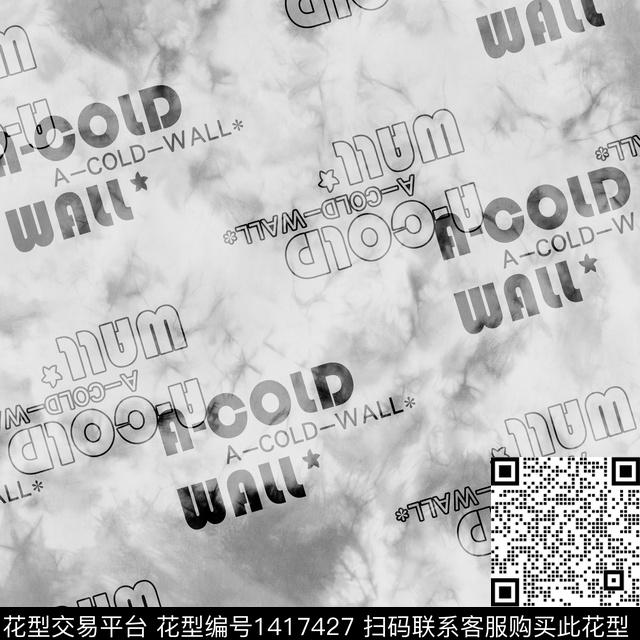 字母扎染华亿平台男装传统印花华亿平台下载（图片编号: 1417427） - 瓦栏（Walan）