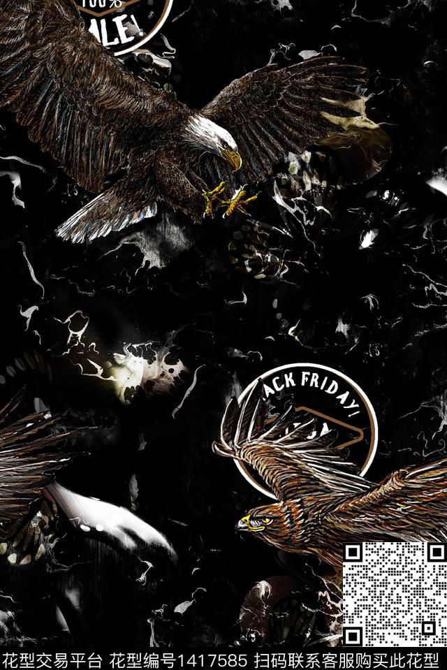 动物花卉男装大牌风数码印花华亿平台下载（图片编号: 1417585） - 瓦栏（Walan）