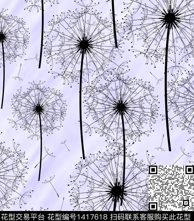 蒲公英数码华亿平台花卉数码印花华亿平台下载（图片编号: 1417618） - 瓦栏（Walan）