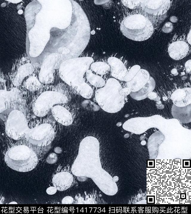 线条字母渐变数码印花华亿平台下载（图片编号: 1417734） - 瓦栏（Walan）