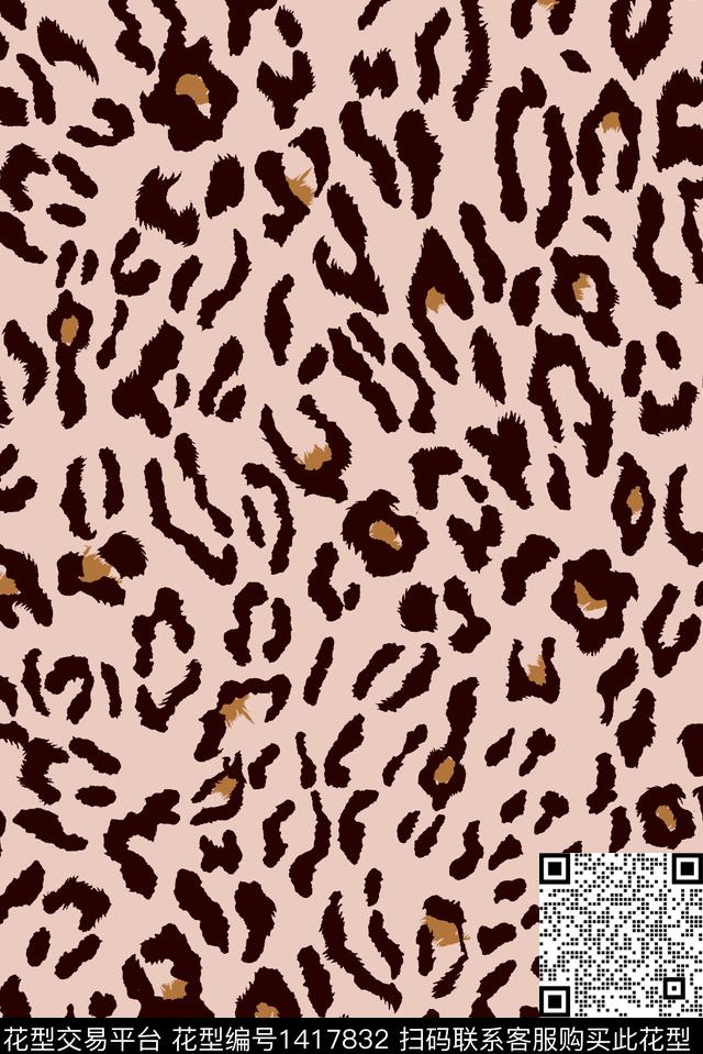 豹纹动物纹大牌风传统印花华亿平台下载（图片编号: 1417832） - 瓦栏（Walan）