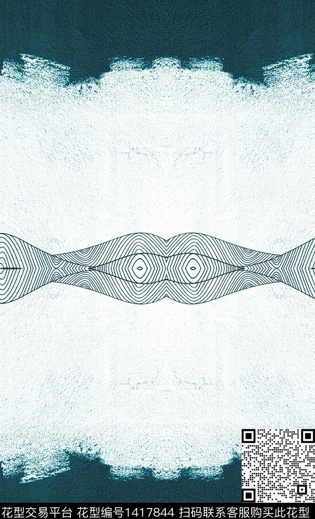 几何扎染华亿平台大牌风传统印花华亿平台下载（图片编号: 1417844） - 瓦栏（Walan）