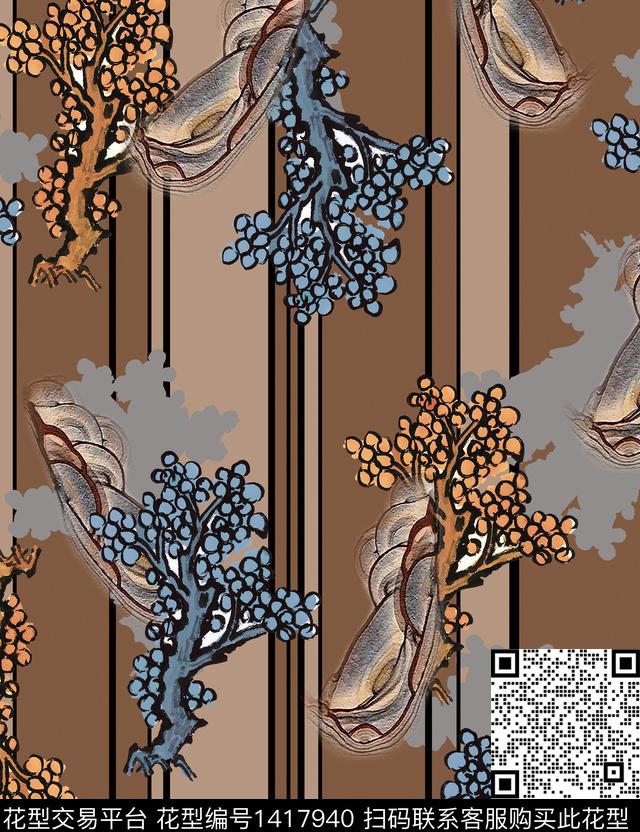 连衣裙女装真丝传统印花华亿平台下载（图片编号: 1417940） - 瓦栏（Walan）