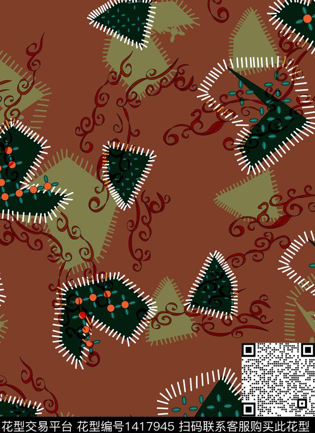 连衣裙女装真丝传统印花华亿平台下载（图片编号: 1417945） - 瓦栏（Walan）