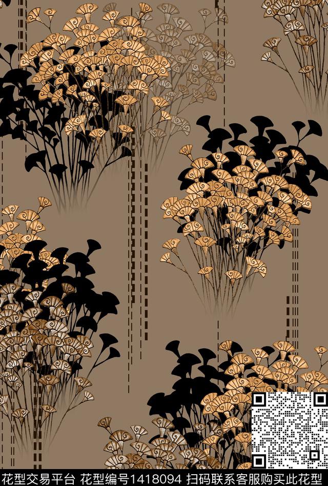 连衣裙女装真丝传统印花华亿平台下载（图片编号: 1418094） - 瓦栏（Walan）