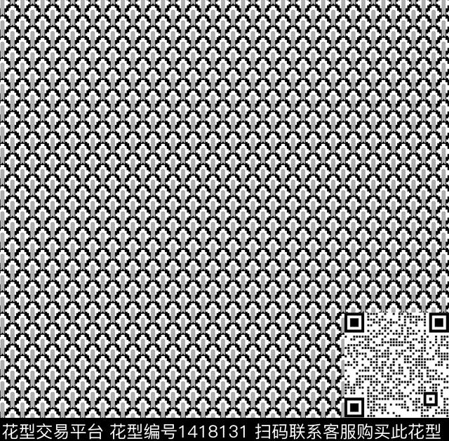 几何满版散花商务传统印花华亿平台下载（图片编号: 1418131） - 瓦栏（Walan）