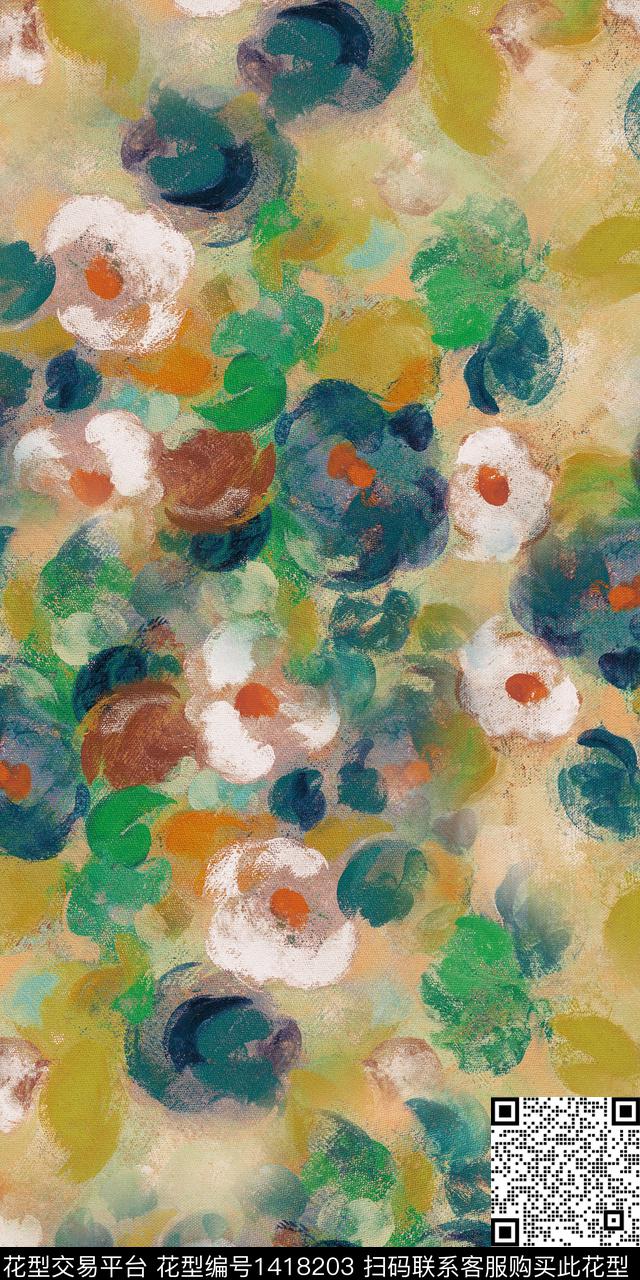 抽象印花数码印花华亿平台下载（图片编号: 1418203） - 瓦栏（Walan）