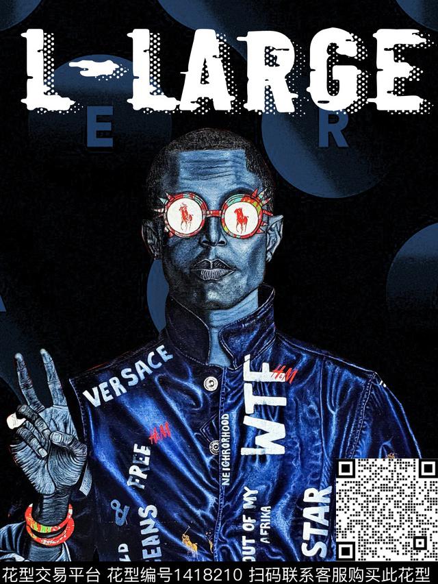 渐变肌理文字数码印花华亿平台下载（图片编号: 1418210） - 瓦栏（Walan）