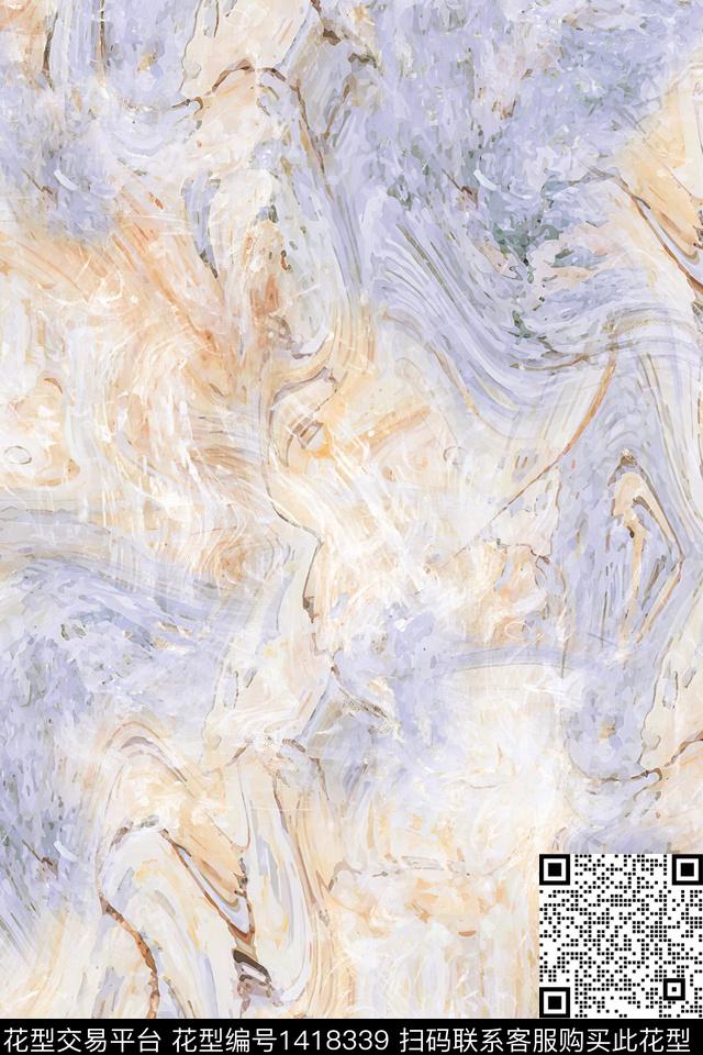 炫彩肌理水彩数码印花华亿平台下载（图片编号: 1418339） - 瓦栏（Walan）
