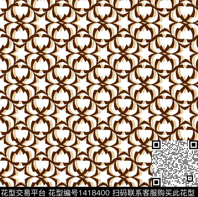 几何商务小碎花传统印花华亿平台下载（图片编号: 1418400） - 瓦栏（Walan）