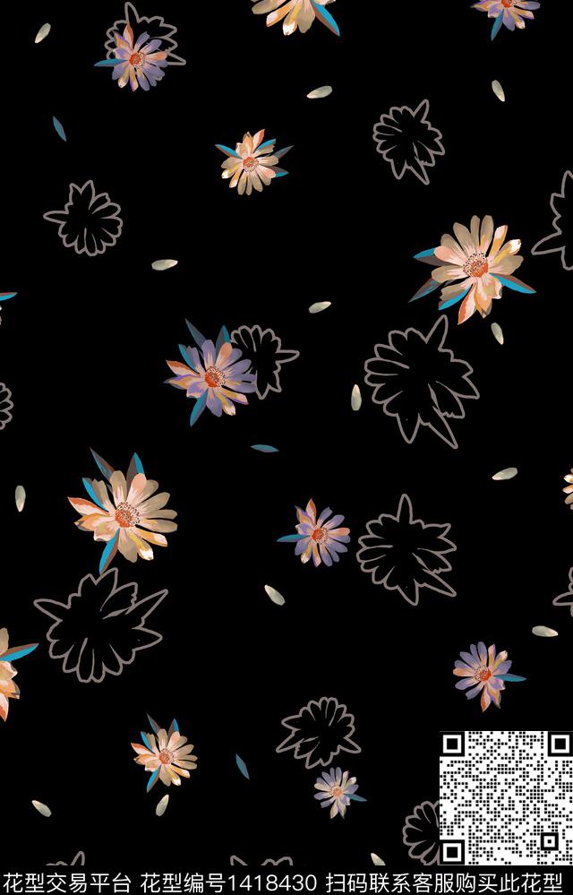 简约大牌风小碎花传统印花华亿平台下载（图片编号: 1418430） - 瓦栏（Walan）