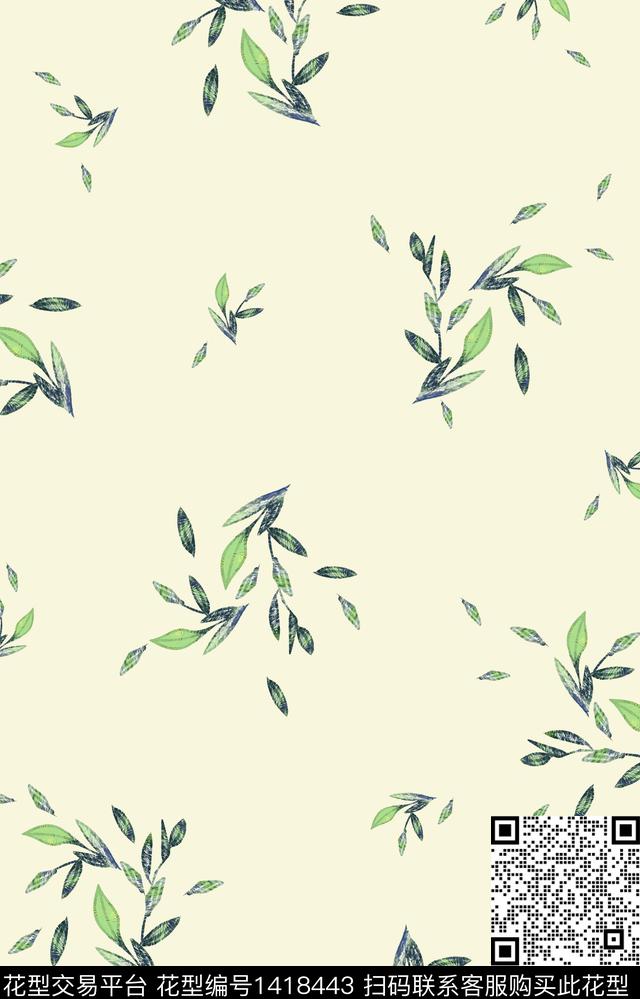 简约大牌风小碎花传统印花华亿平台下载（图片编号: 1418443） - 瓦栏（Walan）