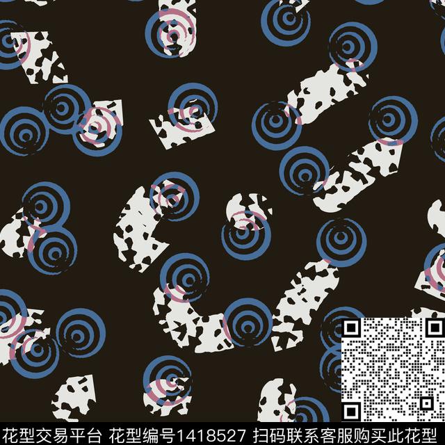 时尚肌理女装传统印花华亿平台下载（图片编号: 1418527） - 瓦栏（Walan）