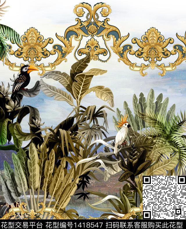 民族花卉数码华亿平台数码定位花数码印花华亿平台下载（图片编号: 1418547） - 瓦栏（Walan）
