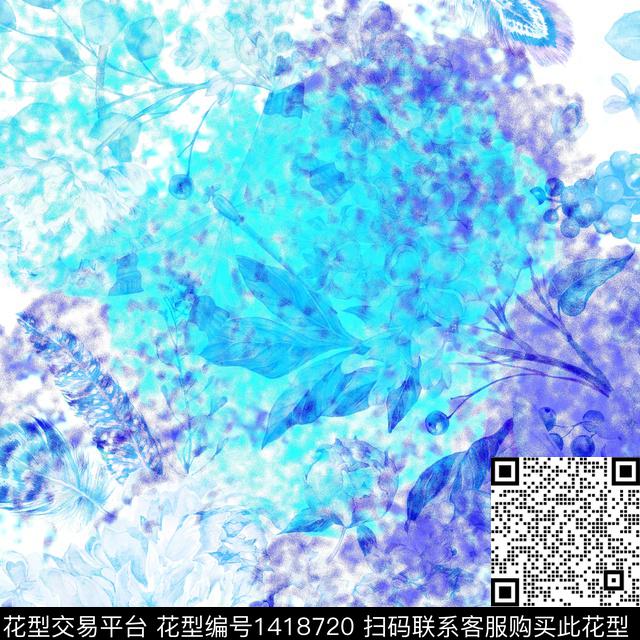 几何数码华亿平台扎染华亿平台数码印花华亿平台下载（图片编号: 1418720） - 瓦栏（Walan）