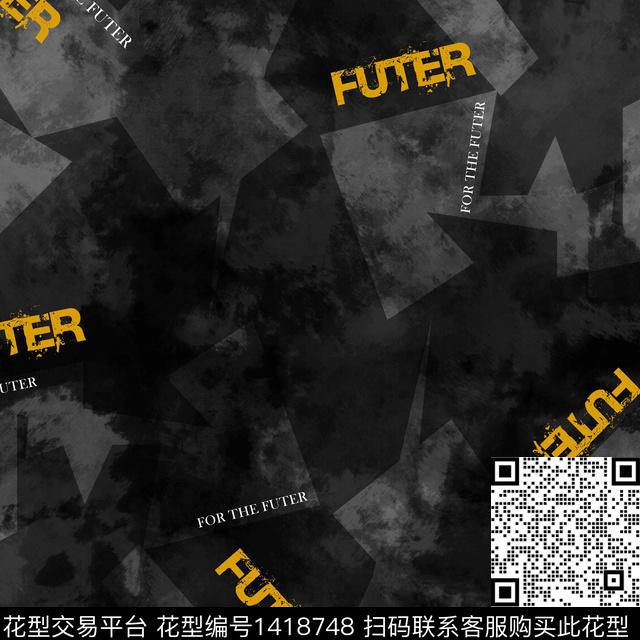 几何字母扎染华亿平台传统印花华亿平台下载（图片编号: 1418748） - 瓦栏（Walan）