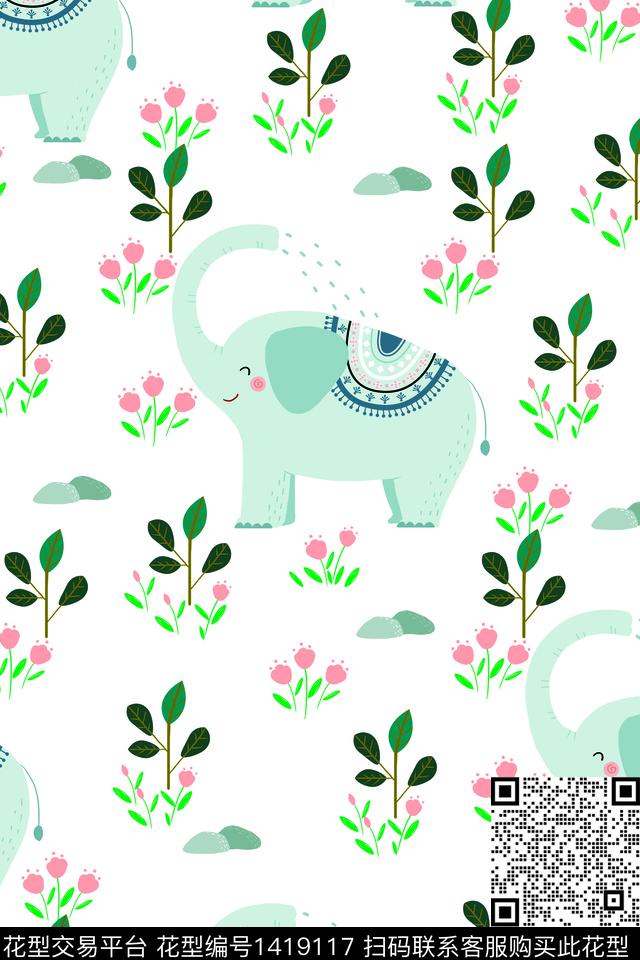 插画时尚卡通数码印花华亿平台下载（图片编号: 1419117） - 瓦栏（Walan）