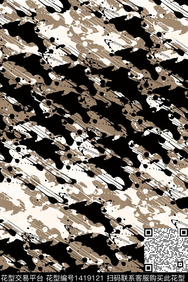 抽象男装家居服户外传统印花华亿平台下载（图片编号: 1419121） - 瓦栏（Walan）