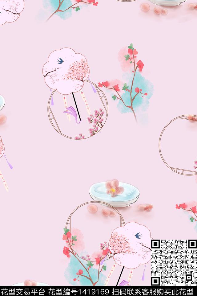 连衣裙旗袍中国风传统印花华亿平台下载（图片编号: 1419169） - 瓦栏（Walan）