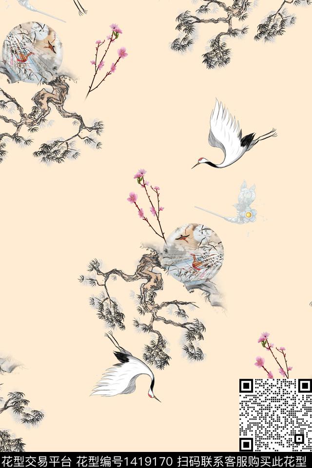 连衣裙旗袍中国风传统印花华亿平台下载（图片编号: 1419170） - 瓦栏（Walan）