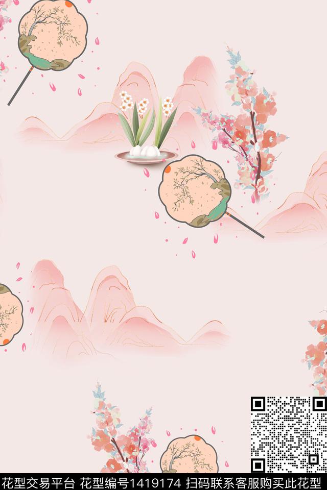 连衣裙旗袍中国风传统印花华亿平台下载（图片编号: 1419174） - 瓦栏（Walan）