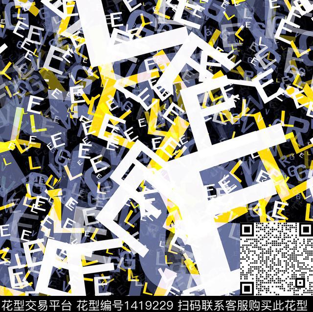 字母羽绒服冲锋衣数码印花华亿平台下载（图片编号: 1419229） - 瓦栏（Walan）