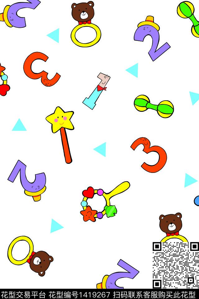 时尚卡通童装数码印花华亿平台下载（图片编号: 1419267） - 瓦栏（Walan）