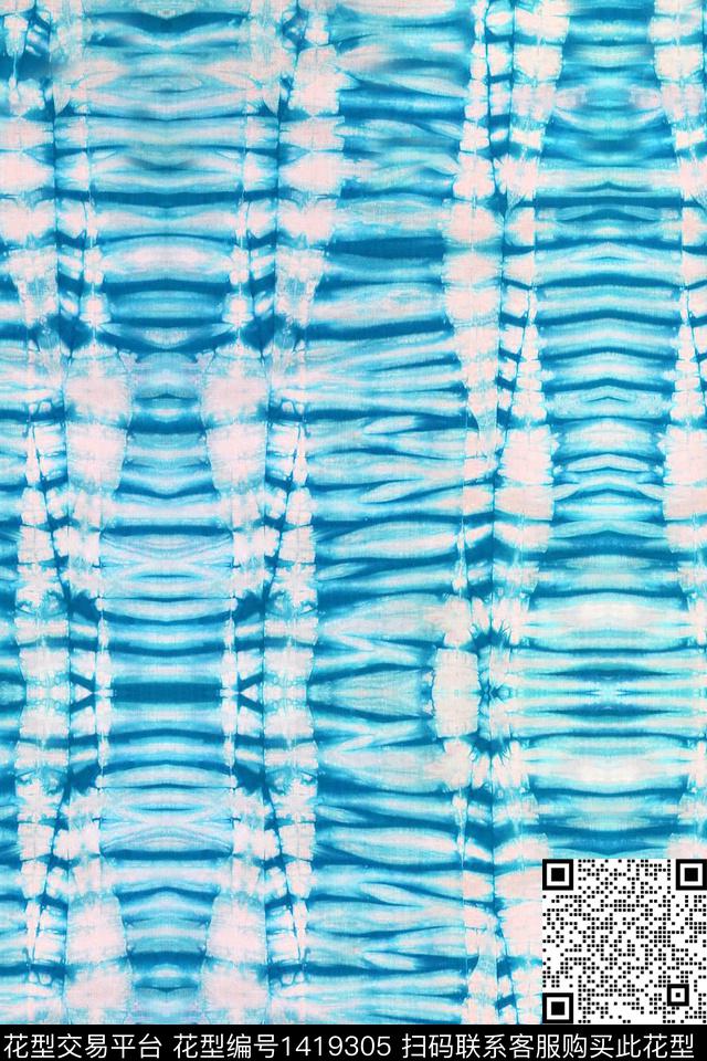数码华亿平台扎染华亿平台女装数码印花华亿平台下载（图片编号: 1419305） - 瓦栏（Walan）