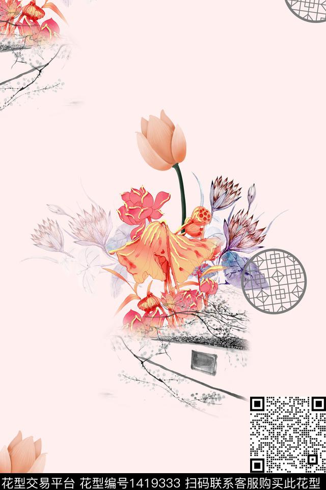 连衣裙旗袍中国风传统印花华亿平台下载（图片编号: 1419333） - 瓦栏（Walan）