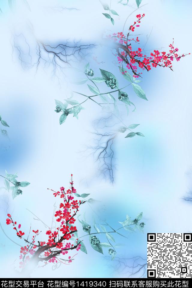 连衣裙旗袍中国风传统印花华亿平台下载（图片编号: 1419340） - 瓦栏（Walan）