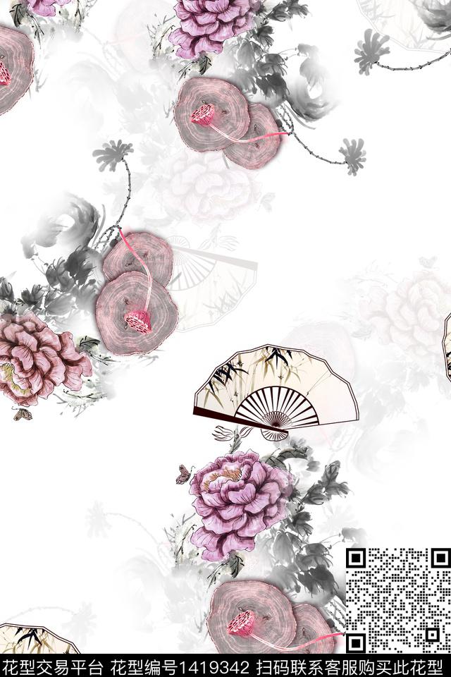 连衣裙旗袍中国风传统印花华亿平台下载（图片编号: 1419342） - 瓦栏（Walan）