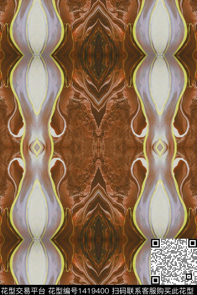 数码华亿平台女装复古数码印花华亿平台下载（图片编号: 1419400） - 瓦栏（Walan）