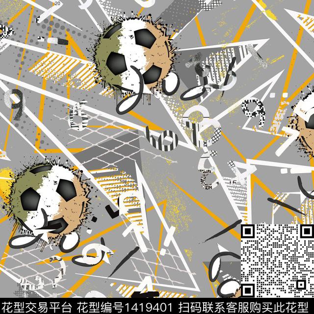 几何球字母数码印花华亿平台下载（图片编号: 1419401） - 瓦栏（Walan）