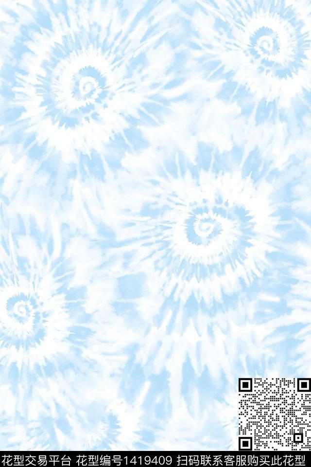 渐变数码华亿平台扎染华亿平台数码印花华亿平台下载（图片编号: 1419409） - 瓦栏（Walan）