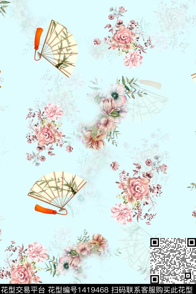 连衣裙旗袍中国风传统印花华亿平台下载（图片编号: 1419468） - 瓦栏（Walan）