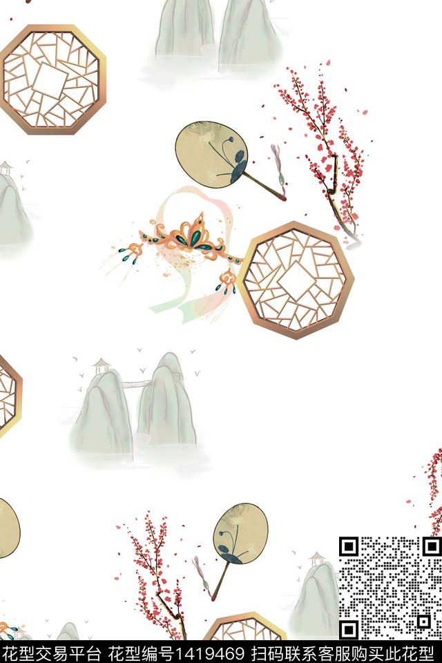 连衣裙旗袍中国风传统印花华亿平台下载（图片编号: 1419469） - 瓦栏（Walan）