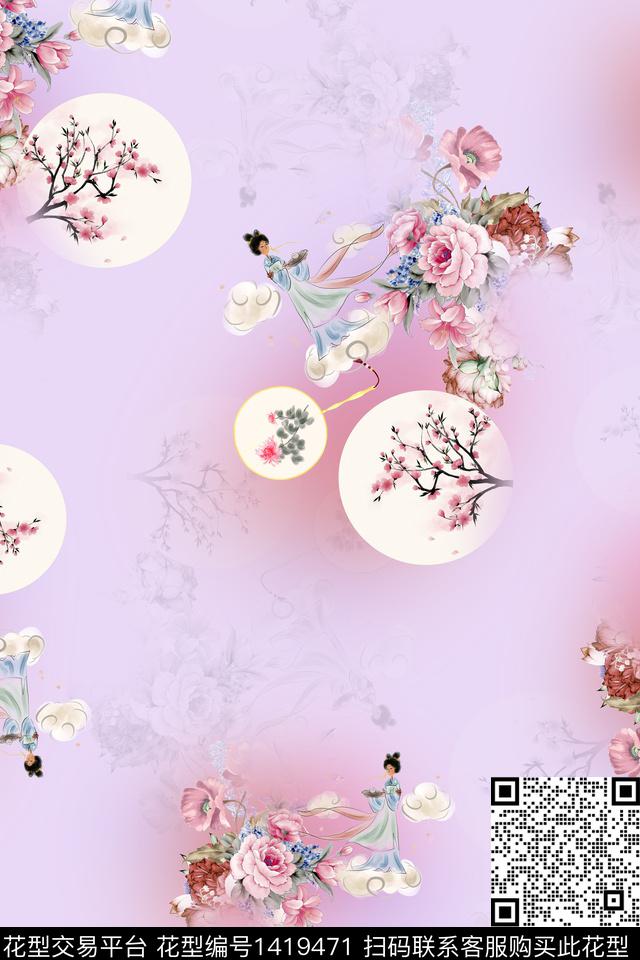 连衣裙旗袍中国风传统印花华亿平台下载（图片编号: 1419471） - 瓦栏（Walan）