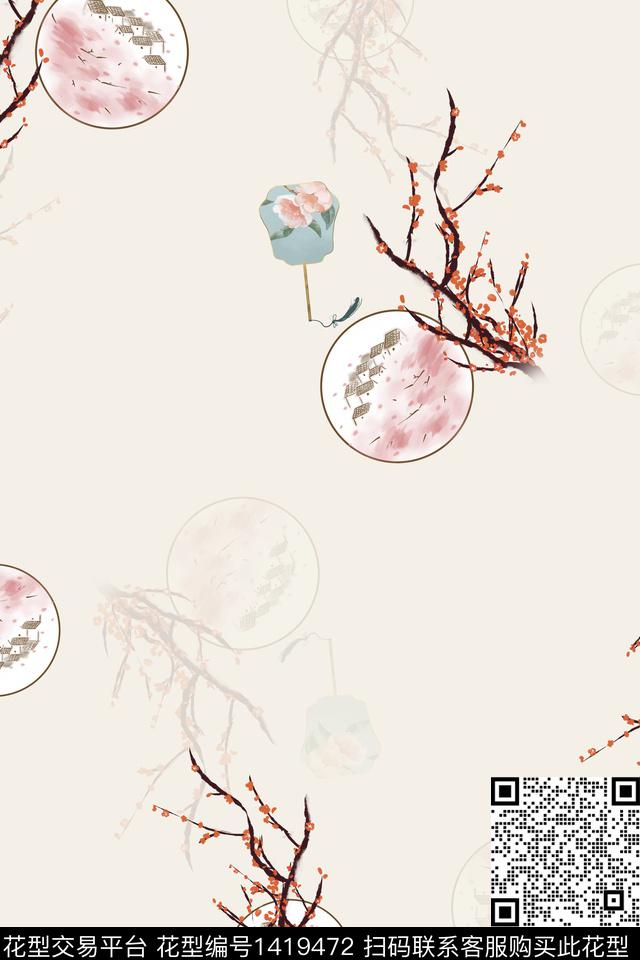 连衣裙旗袍中国风传统印花华亿平台下载（图片编号: 1419472） - 瓦栏（Walan）