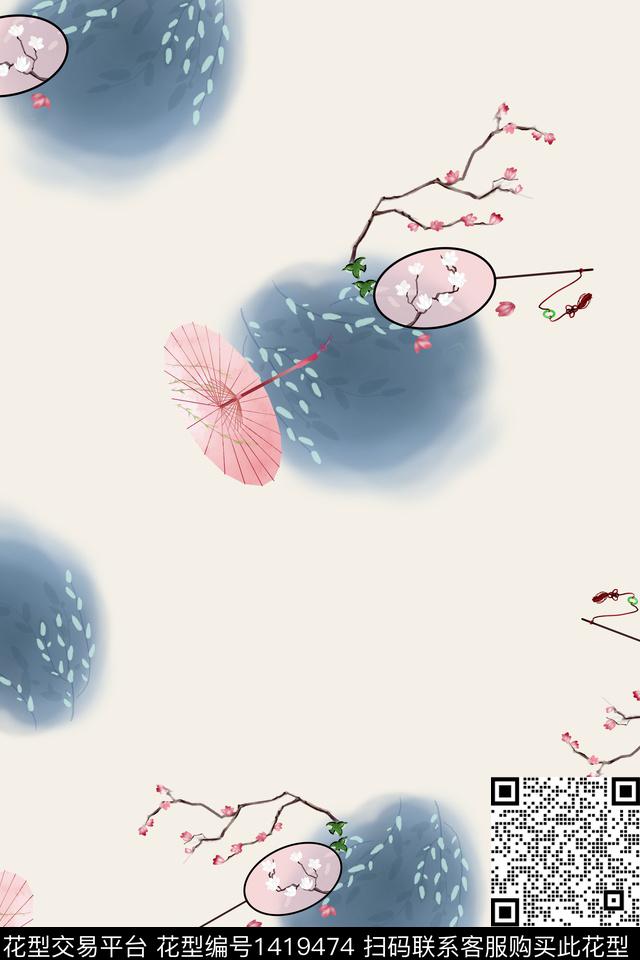 连衣裙旗袍中国风传统印花华亿平台下载（图片编号: 1419474） - 瓦栏（Walan）