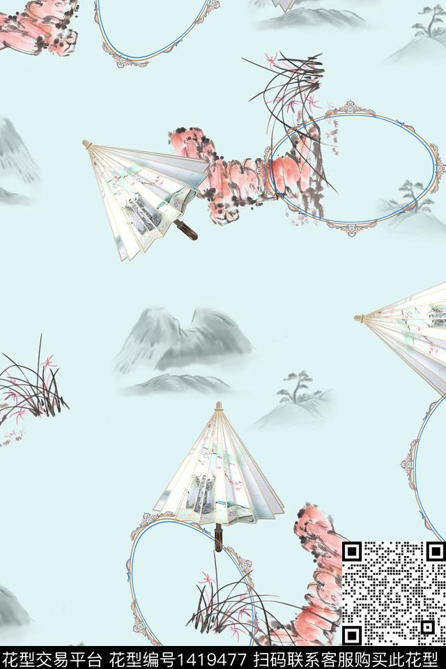 连衣裙旗袍中国风传统印花华亿平台下载（图片编号: 1419477） - 瓦栏（Walan）