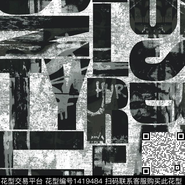 肌理字母冲锋衣数码印花华亿平台下载（图片编号: 1419484） - 瓦栏（Walan）