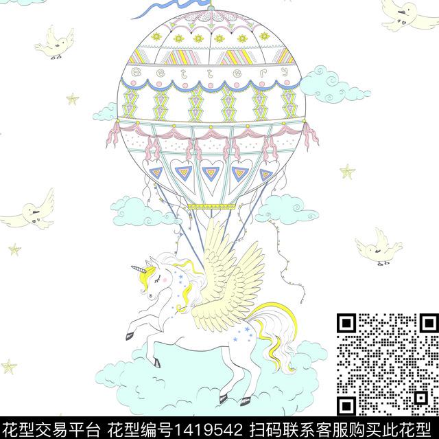 卡通动物卡通动物头数码印花华亿平台下载（图片编号: 1419542） - 瓦栏（Walan）